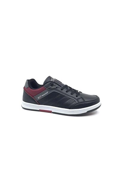 Nesil Shoes Wickers 1777 crne, dimljene i bordo muške sportske cipele za slob...