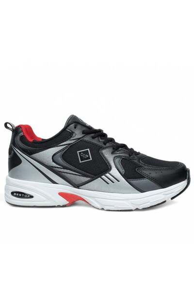 Nesil Shoes Ανδρικά αθλητικά παπούτσια Bestof 522 Μαύρα Κόκκινα