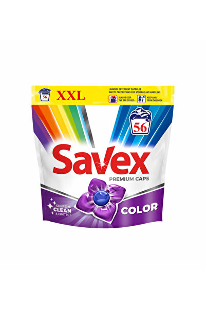 SAVEX Capsule detergent Premium Caps, 56 bucăți, Color