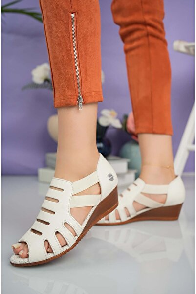 Mammamia D25YS 2740 Γυναικεία παπούτσια από γνήσιο δέρμα με ανοιχτό μπροστινό...