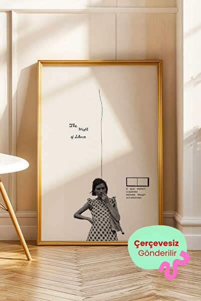 ArtDropsco Minimal Kadın Figürlü Kolaj Posteri Modern Sanat Duvar Tablosu Çer...
