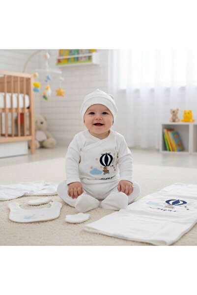 MİLAYS LİFE HOME COLLECTİON طقم زيبين للأطفال من 0-3 أشهر مكون من 10 قطع مع ب...