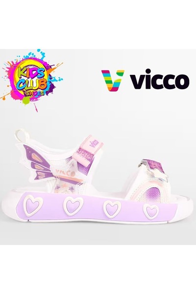 Vicco صنادل أطفال لتقويم العظام باللون الأبيض