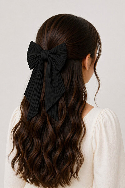 MakeWell Κλιπ μαλλιών με απλό ύφασμα ζωηρόχρωμο σχέδιο φιόγκου