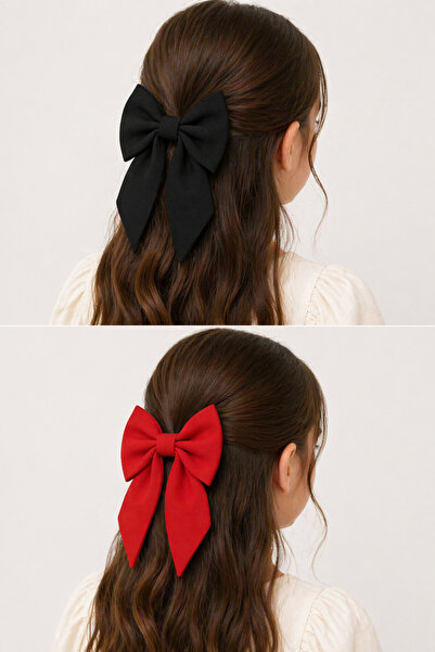 MakeWell Μαύρο Κόκκινο Ροζ Μωβ Κρέμα Καφέ Χρώματα Φιόγκος Κλιπ Πόρπες