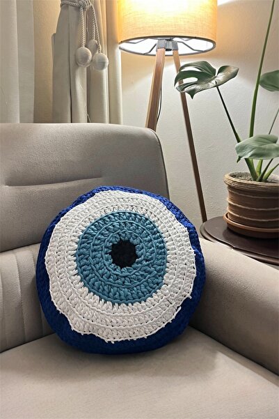 afralya home Διακόσμηση σπιτιού Διχτυωτό Ριχτάρι-μαξιλάρι-μαξιλάρι Evil Eye-e...