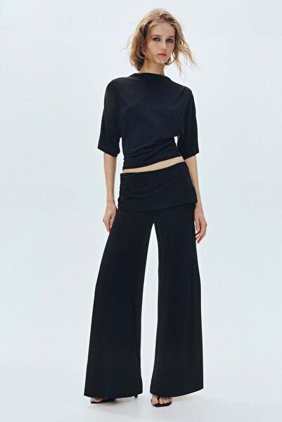 H&M Draped fine-knit trousers