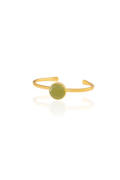 Design by Kadir Kadir Jewellery Zirkon Taşlı Ayarlanabilir 22 Ayar Altın Kapl...