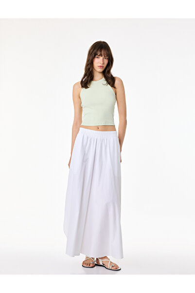 Koton Slim Fit Sleeveless Halter Neck Blouse