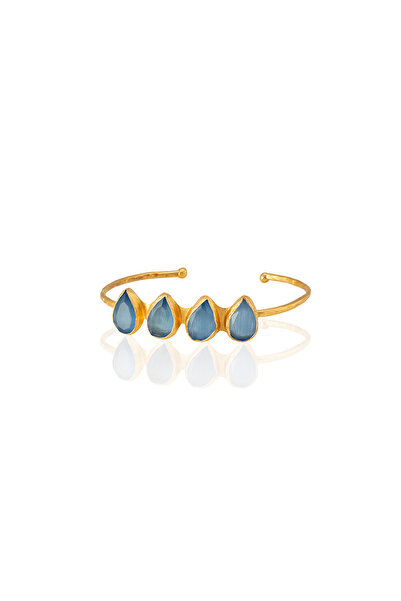 Design by Kadir Kadir Jewellery 22 Ayar Altın Kaplama Zirkon Taşlı Ayarlanabi...