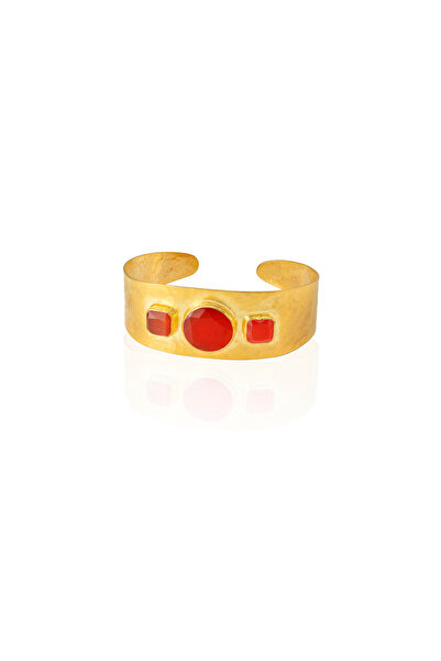 Design by Kadir Kadir Jewellery 22 Ayar Altın Kaplama El İşçiliği Zirkon Taşl...