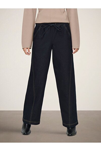 JDY Jeans mit weitem Bein JDYRICKY Mittlere Taille Weiter Beinschnitt Jeans