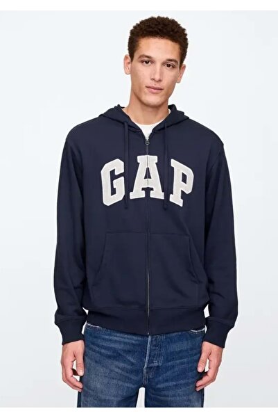 GAP V-Frch Ft Herıtage Logo Po Fz - 868454009 Ανδρικό φούτερ με κουκούλα ΣΚΟΥ...