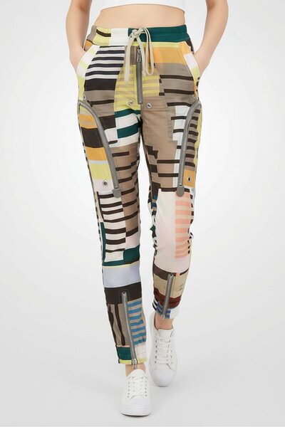 RICK OWENS Women Regular Fi Allover Print Pant, Multicolor