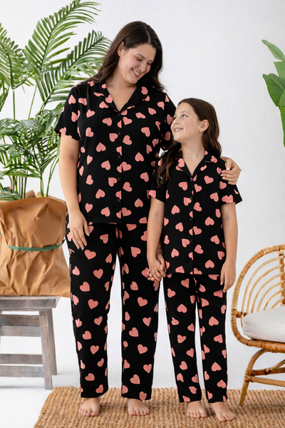 nisaNCa Σετ πιτζάμες με κοντομάνικο πουκάμισο Milan σε μεγάλο μέγεθος - Σετ π...