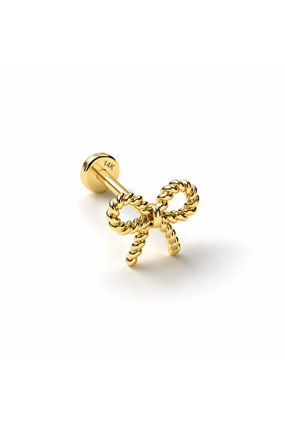 DesignbyKairos 14 Ayar Altın Fiyonk Piercing / Tragus, Helix