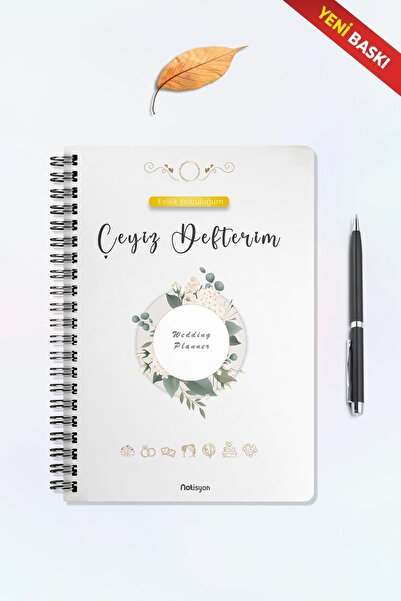 Evlilik Yolculuğum Dowry Notebook, Wedding Planner, Dowry List, Dowry, Promise, Engagement, Henna, Honeymoon, Spiral, 44 Pages.