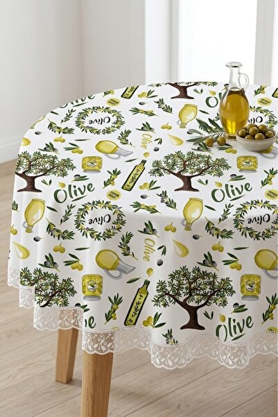 Rona Home Στρογγυλό τραπεζομάντιλο Ανθεκτικό στους λεκέδες Ποιοτικό ύφασμα Κο...