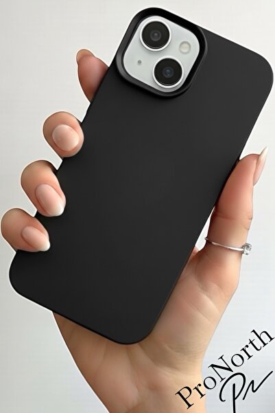 ProNorth Iphone 15 Uyumlu Kılıf Logolu Lansman Soft Yumuşak Içi Kadife Siliko...