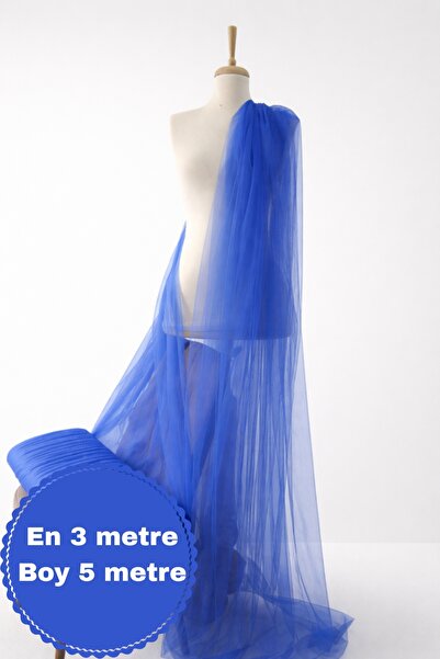 Narin Kumaş Evi Hayal Tül Saks Mavi-Düğün,Kına,Nikah,Hediye,Paketleme,Dekoras...