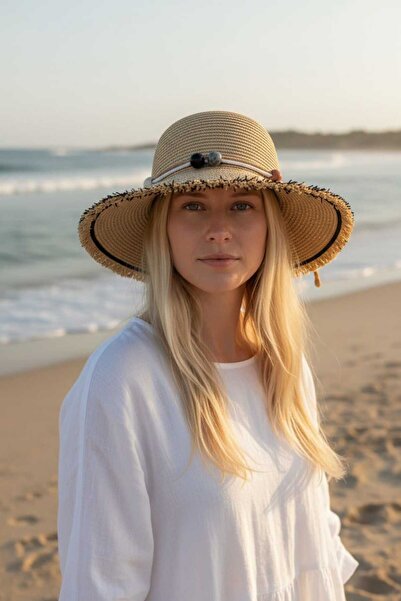 Aware Time Ψάθινο καπέλο μισού φεγγαριού