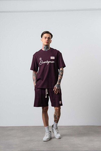 Respire Ανδρικό Σετ Σορτς και Μπλουζάκι Countryman με Κέντημα, Κανονική Εφαρμ...