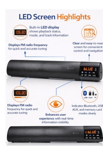 Kisonli LED Stereo Speaker