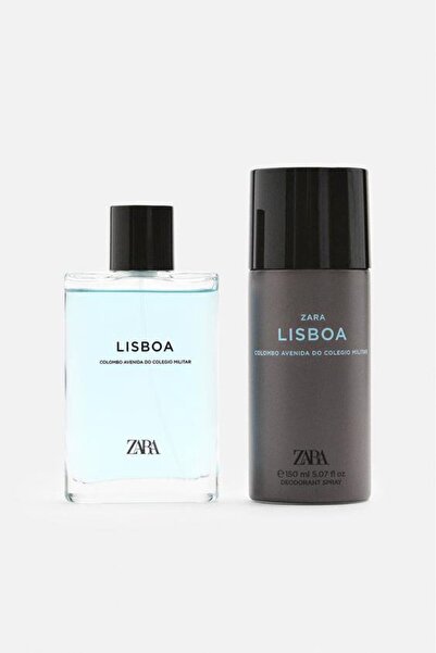 Zara LISBOA EDT 90 ML (3.04 FL OZ) + DEODORAN SPREY EDC 150 ML (5.07 FL OZ)