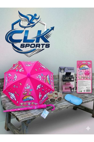 Sports Lisanslı Çocuk Şemsiyesi + Lisanslı Gözlük - Lisanslı Toka