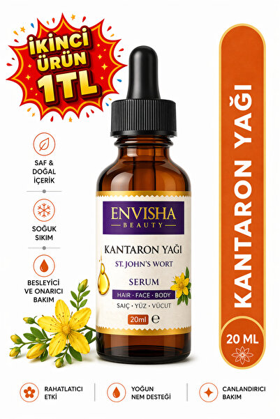Envisha Beauty Sarı Kantaron Yağı %100 Doğal Bitkisel Yağ St. John's Wort Oil...