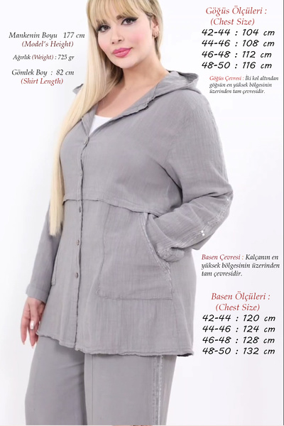 Laden Γυναικείο Καλοκαιρινό Σετ 2 τεμαχίων από 100% Βαμβακερό Λινό με Λεπτομέ...