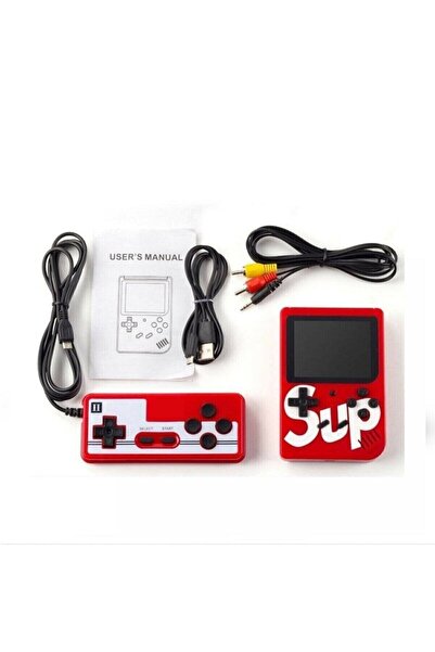 Genel Markalar Sup Atari Retro 400 Nostalji Oyunlu Mini Ateri Gameboy - Gamebox - Taşınabilir 2 Oyunculu