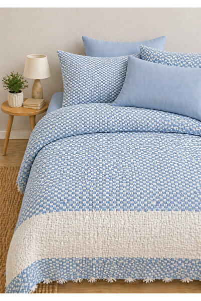 cs ilkim Φυσικό 100% βαμβακερό διπλό πικέ, κάλυμμα κρεβατιού