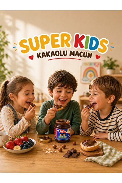 TİJDA Çocuk Vitamin Süper Kids Kakaolu Bitkisel Macun 200 Gr