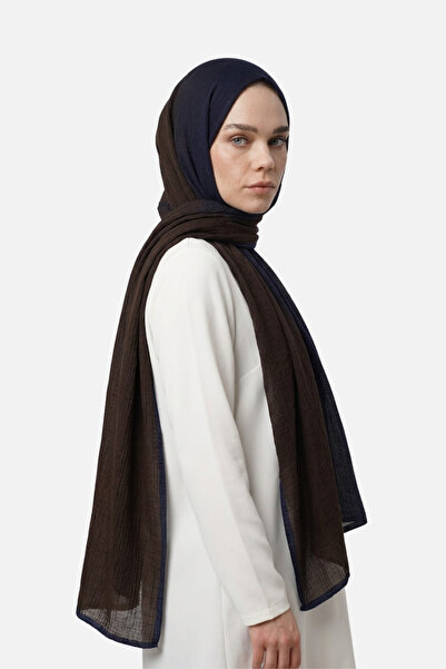 Mooncorn Şal de muselină gradient Bitter Brown