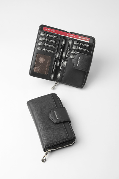 CENGİZ PAKEL Nova Medium Size Women's Wallet – 65316 - Black