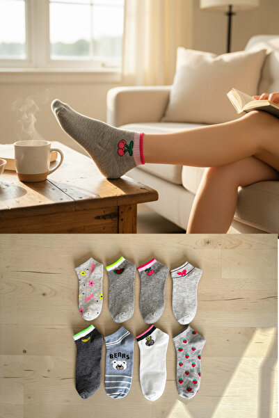 KAYSSOCK Γυναικείο Σετ 10-Βαμβάκι Με σχέδιο Ζευγαριών Κάλτσες-Μποτάκια, Άνετε...