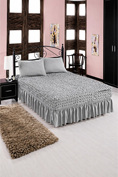 elgeyar قماش ملفوف مرن - ملاءة سرير مرنة مع تنورة قطعة واحدة