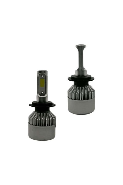 RG Parts Set de 2 becuri LED pentru faruri auto H7 COB 8000lm 6000k alb rece cu ventilator