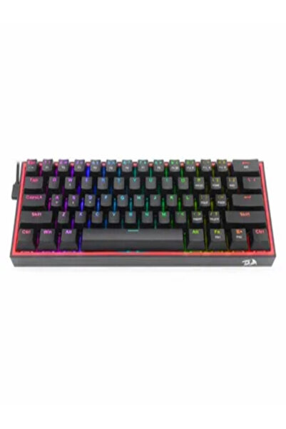 REDRAGON K617-RGB Fızz Rgb %60 Kablolu Mekanik Klavye, Türkçe, Red Switch, Si...