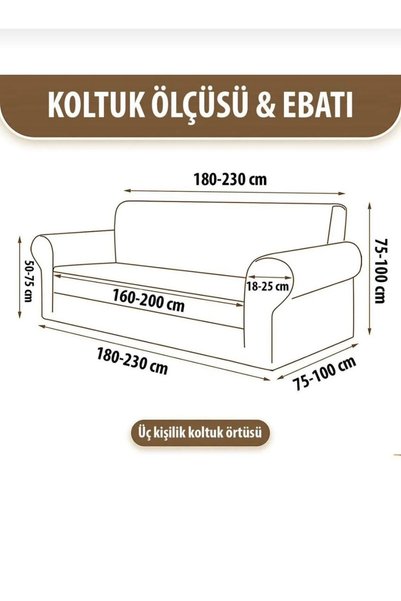 elgeyar Jakarli Koltuk, Kanepe,çekyat Örtüsü,likrali,lastikli,standart 3+3