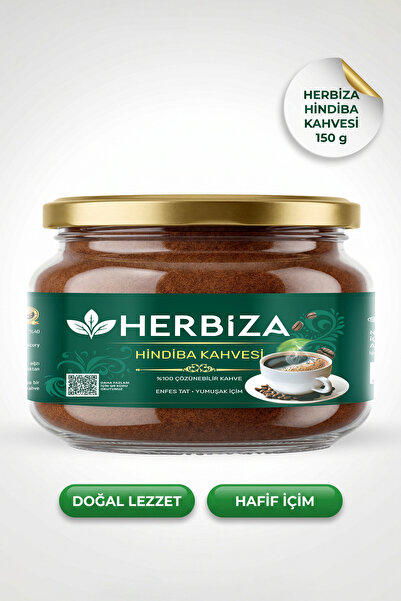 HERBİZA قهوة الهندباء 150 جرام 60 استخدام 100% قابلة للذوبان بدون سكر أو إضافات