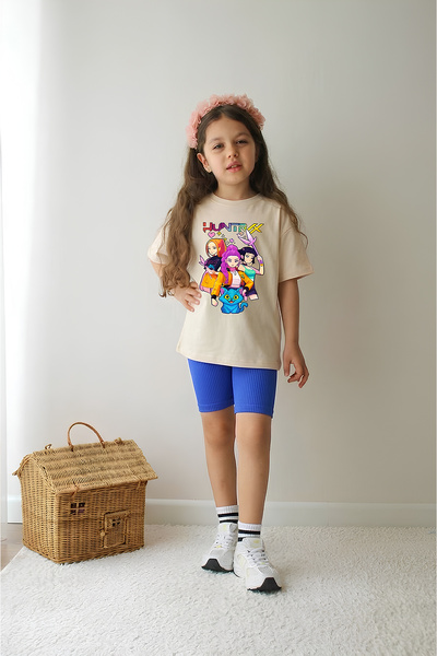 Belya Kids Wear Σετ δύο τεμαχίων - Πολύχρωμο - Σύντομο