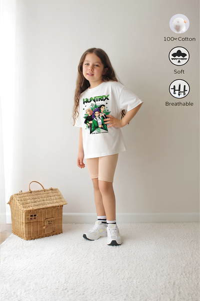 Belya Kids Wear طقم بنطلون علوي وسفلي كامل الحجم للفتيات من تصميم هون 92