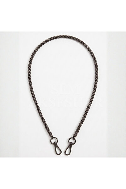 115 CM Snake Bag Chain Black Nickel (ANTHRACITE) -Metal Bag and Wallet Hanger Chain - 2 pcs