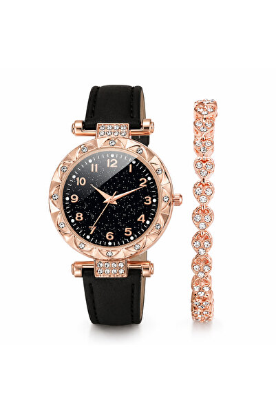 Geneva Σετ γυναικείου ρολογιού και βραχιολιού