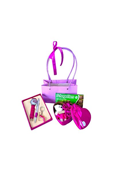 velve Pachet School Girl,ceas,pix,breloc,cutie metalica trandafiri din sapun,...