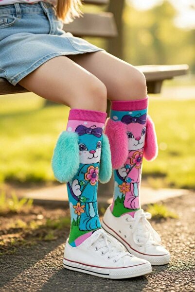 Aware Time Κάλτσες με τρισδιάστατες φιγούρες για κορίτσια 6-12 ετών