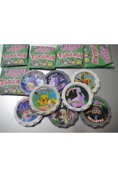 NURDAY Pokémon Balyoz Taso-30 Adet Yeni Seri-Pokemon Taso Seti-Taso Oyuncak-Koleksiyonluk Eğlenceli Paket