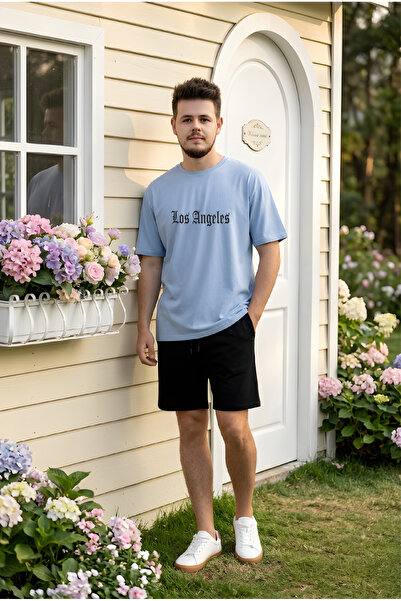 HOFFNUNG Σετ σορτς μπλουζάκι UNISEX 2 Thread Los Angeles